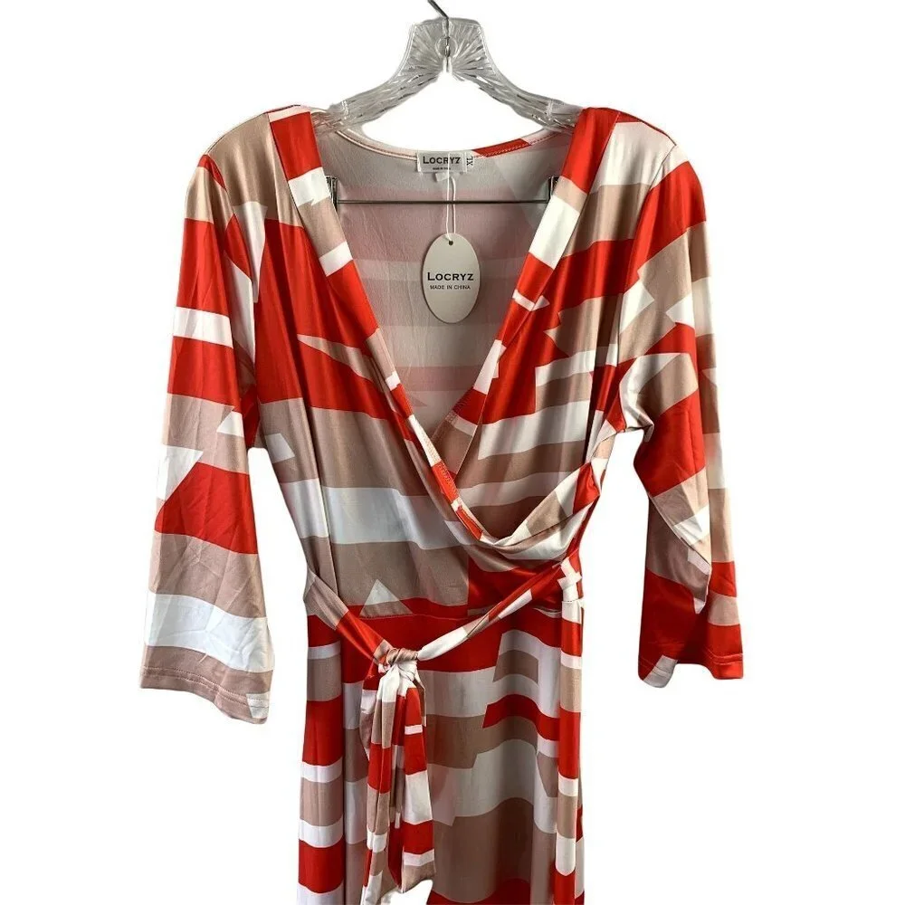 Locryz Women's Stripped Long Dress - Picture 3 of 8